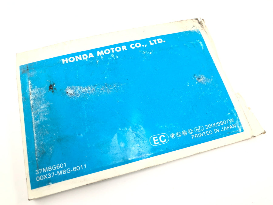 Honda VFR 800 FI RC46 [1999] - Manual del propietario Manual del conductor Manual del propietario