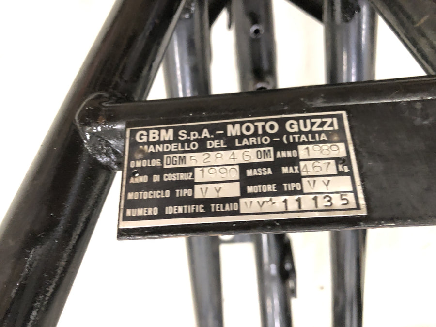 Moto Guzzi California III VY Integrale [1990] - Marco con papeles