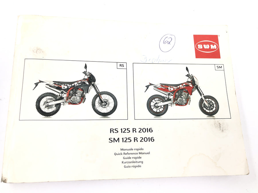 SWM SM 125 R [2018] - Manual de instrucciones multilingüe