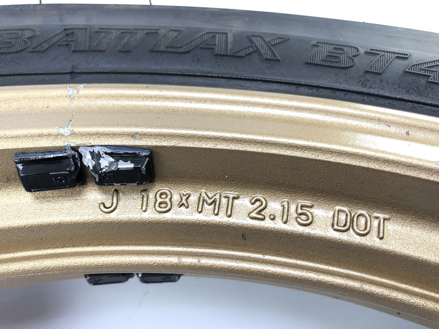 Yamaha Rd 350 YPVS 31K [1984] - Gold de llanta de rueda delantera