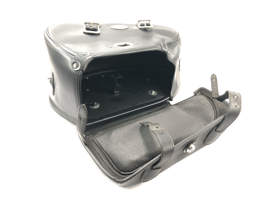 Honda VTX 1800 SC46 [2004] - Par de maletas laterales alforja funda de piel con llave