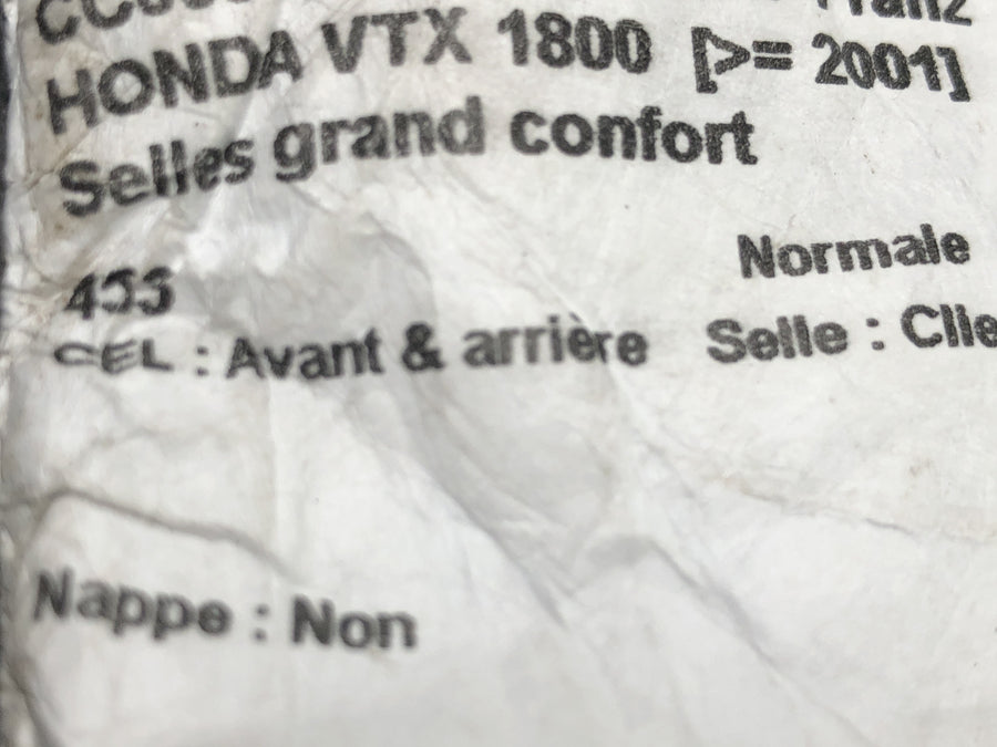 Honda VTX 1800 SC46 [2004] - Asiento del acompañante, asiento del pasajero, cojín del asiento trasero