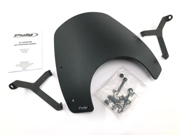 Kawasaki W 230 [2025] - Parabrisas carenado negro con material adicional