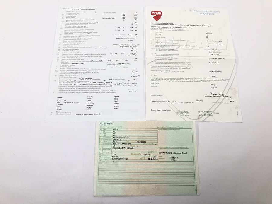 Ducati Multistrada 1200 S Touring [2009] - Bastidor principal con papeles