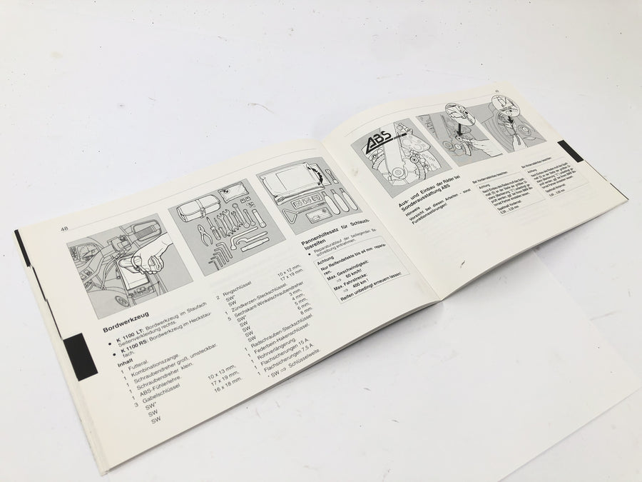 BMW K 1100 LT 100 [1994] - Manual de instrucciones de operación