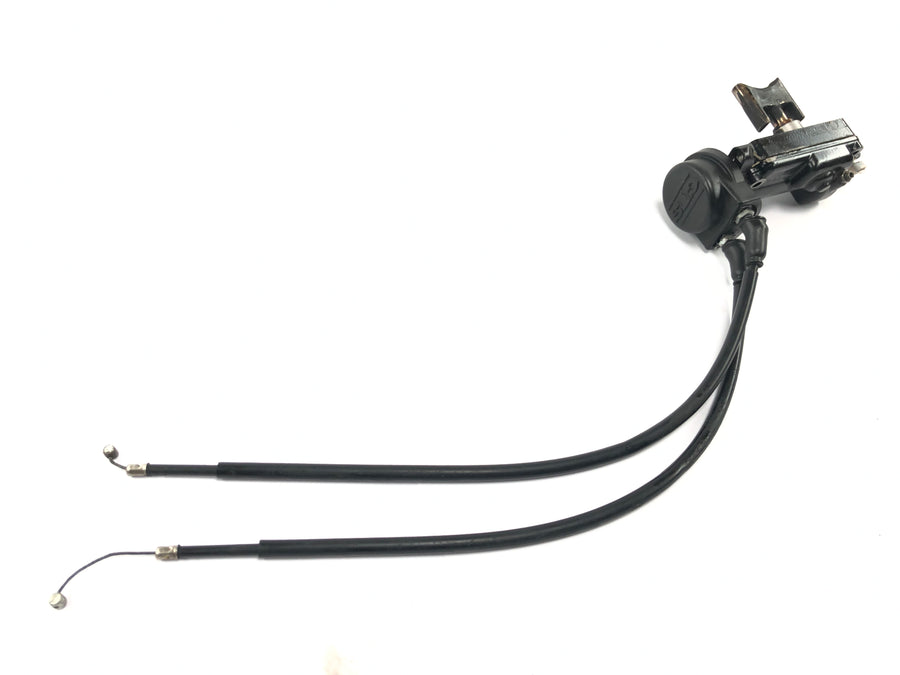 Cagiva Planet 125 [1998] - control de escape con corredera de escape con cables Bowden