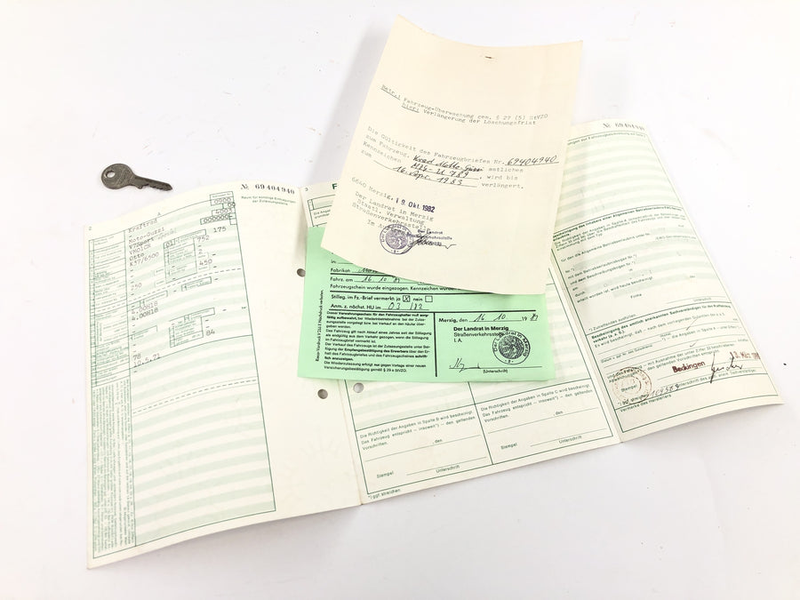 Moto Guzzi V7 Special [1971] - bastidor con documento de matriculación bastidor principal bastidor base bastidor
