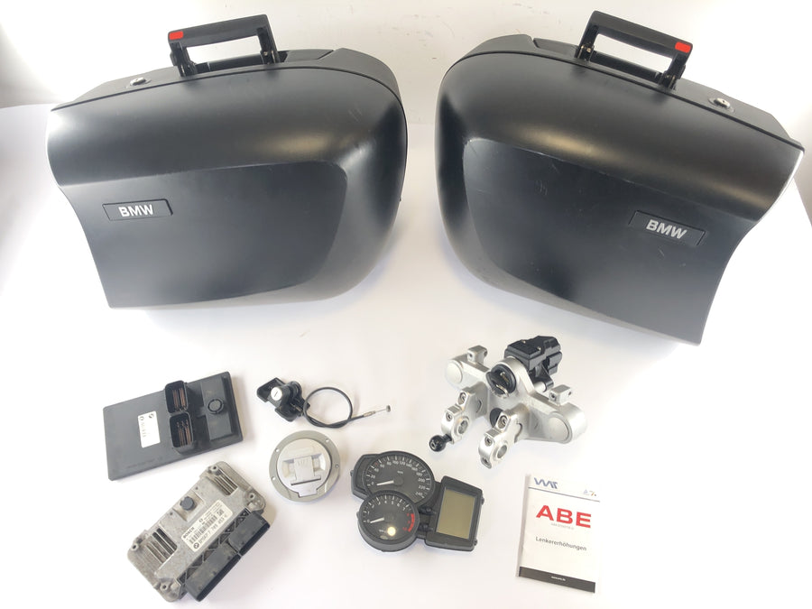 BMW R 1200 R [2007] - Conjunto de maletas con Castle Set Tacho CDI HORK Puente sobre Abe para el aumento del manillar