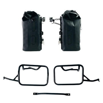 BMW R 12 nineT [2024-2026] - Zwei Khali-Seitentaschen aus TPU 35L - 45L + Paar Aluminiumplatten + Rahmen für Aluminiumtaschen