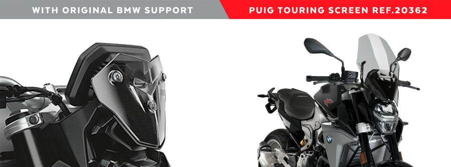 BMW F 900 R [2024] – Pantalla de carenado Touring de nueva generación – negro