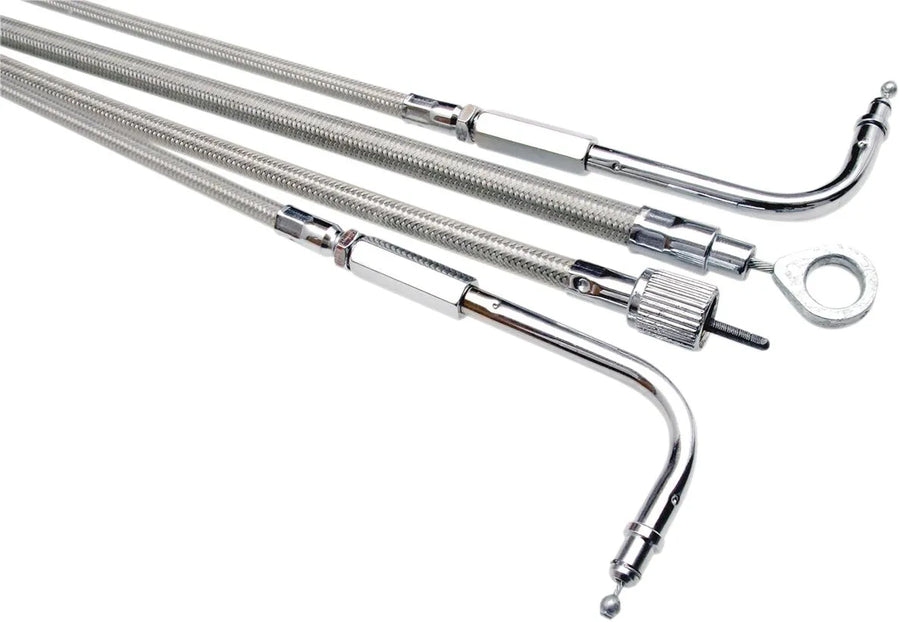 harley davidson flhtcui [MOTION PRO] - Cable de velocímetro de acero inoxidable trenzado Armor Coat para Harley-Davidson