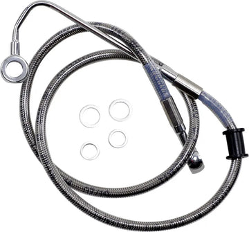 harley davidson flfb [ESPECIALIDADES DE ARRASTRE] - Línea de freno extendida de acero inoxidable - 0