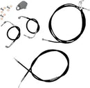 Harley Davidson Fltr [LA CHOPPERS] - Kit de cable de manillar/línea de freno de vinilo negro estándar