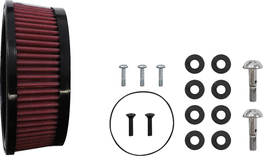 Harley-Davidson FLI 1868 Hydra-Glide Revival 114 [2024] - Air Stinger Stealth Luftfiltersatz – Oberfläche: Schwarz – Bild 5
