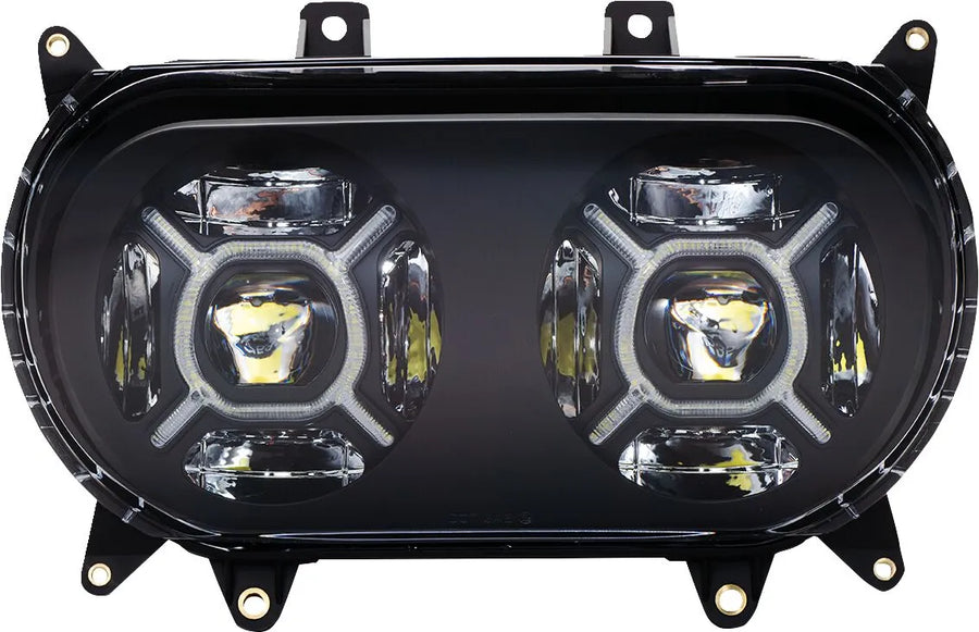 harley davidson fltruse [DINÁMICA PERSONALIZADA] – Faro LED doble X