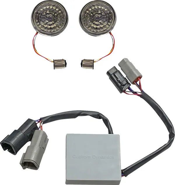 Harley Davidson Fxsb [DINÁMICA PERSONALIZADA] - Inserciones de señales de giro tipo bala LED INTELIGENTES