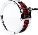 Harley-Davidson FXST 1690 Softail Standard [2012-2015] - BA Luftfilterkit – Oberfläche: Verchromt, Rot – Bild 5