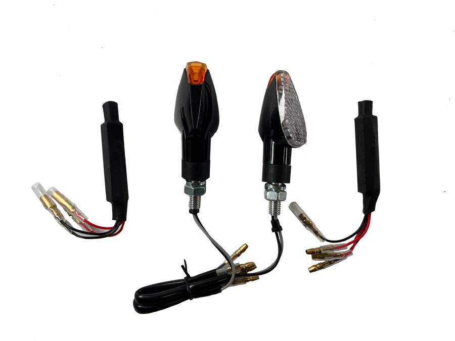 2 LED BLINKER Clear Resistance [E -E -Test Mark] - Honda CB 125 250 300 600 900 1000 R