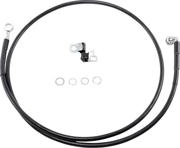 harley davidson fxsts [ESPECIALIDADES DE ARRASTRE] - Kit de línea de freno de vinilo negro extendido
