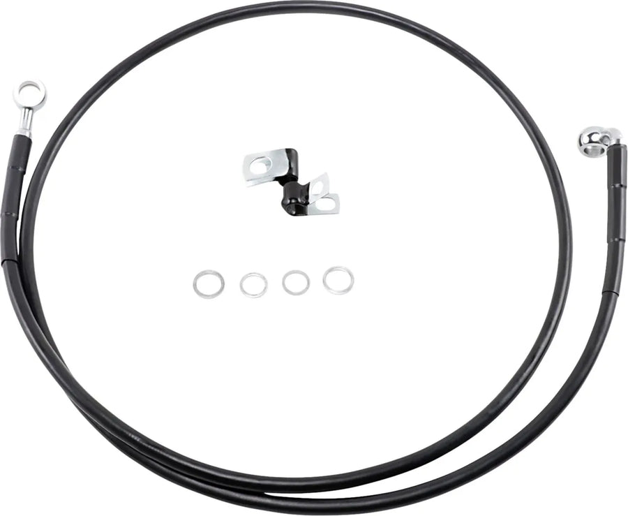 harley davidson fxsts [ESPECIALIDADES DE ARRASTRE] - Kit de línea de freno de vinilo negro extendido