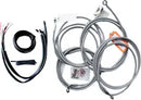 Harley Davidson Fltruse [LA CHOPPERS] - Kit completo de cable de manillar/línea de freno trenzado de acero inoxidable