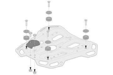 [SW-MOTECH] - Kit adaptador para portaequipajes ADVENTURE-RACK, TRAX ADV/ION/EVO, negro – imagen 2