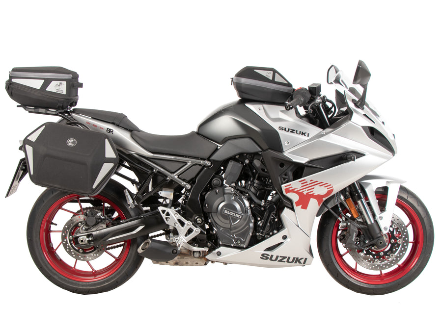 Portaequipajes trasero Hepco & Becker Smartrack para Suzuki GSX 8R (2024-2026) - incluido en el set completo