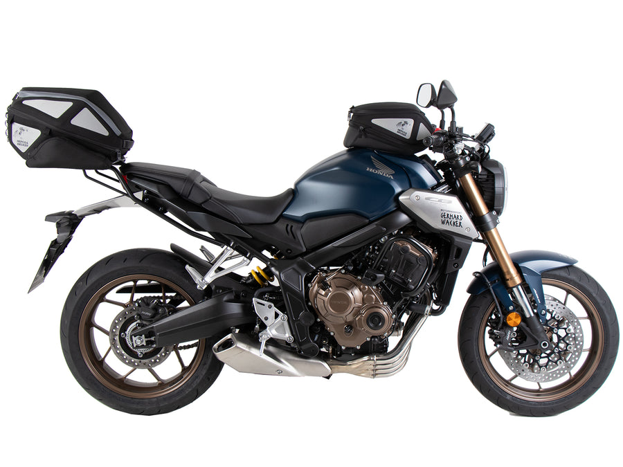Portaequipajes trasero Hepco & Becker Smartrack para Honda CB 650 R (2021-2023) - incluido en el set completo