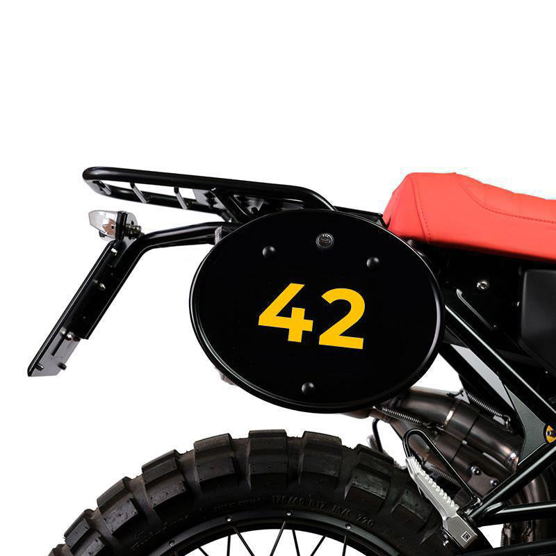 BMW R nineT 1200 Urban G/S (hoher Auspuff) [2017-2023] - Gelbe Klebenummern