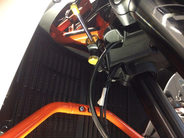 Ktm 1090 ADVENTURE R, 1190 ADVENTURE +6 [HYPERPRO] - Kit de montaje de amortiguador de dirección, negro (MK-KT11-B002-B)