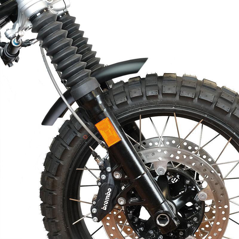 BMW R nineT 1200 Racer [2017-2020] - Schwarz Aluminium-Kotflügel mit Gabelstabilisator