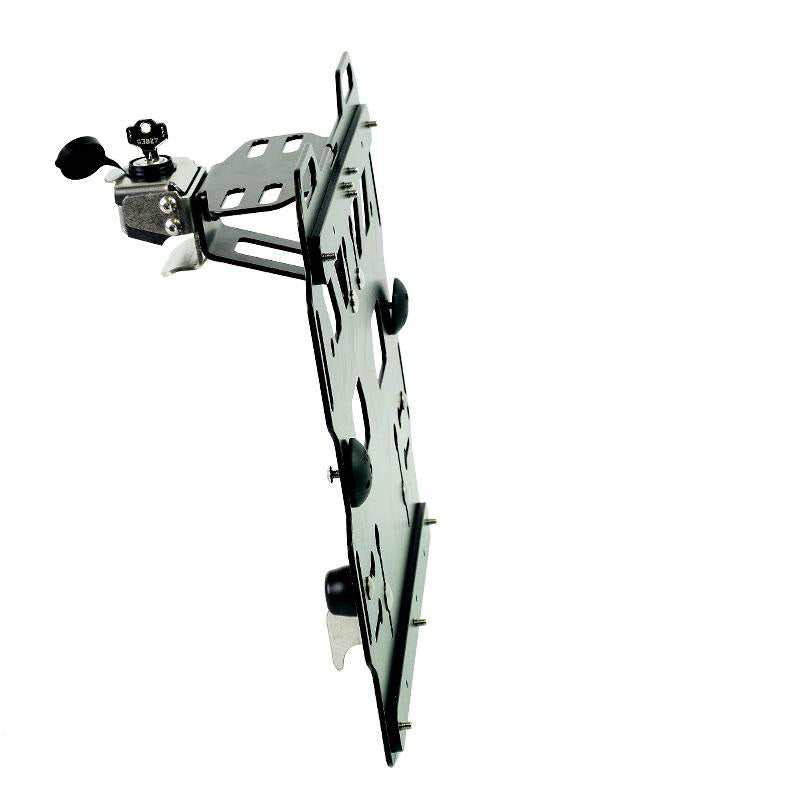 BMW R 1250 GS Adventure [2019-2023] - Aluminiumplatte + Schnellkupplung und Verschluss aus Edelstahl (Schalldämpferseite)