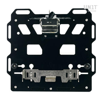 BMW F 850 GS Adventure [2019-2024] - Aluminiumplatte + Schnellkupplung und Verschluss aus Edelstahl (Schalldämpferseite)