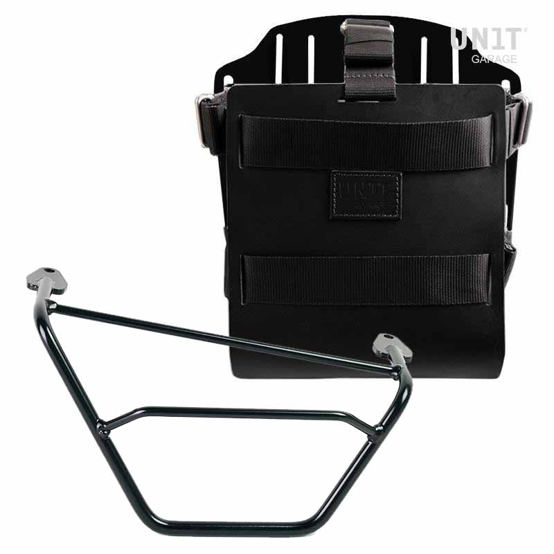 BMW R 1200 GS LC [2013-2018] - Taschenhalter aus Aluminium mit verstellbarer Lederfront, Schnellkupplung und rechtem Rahmen