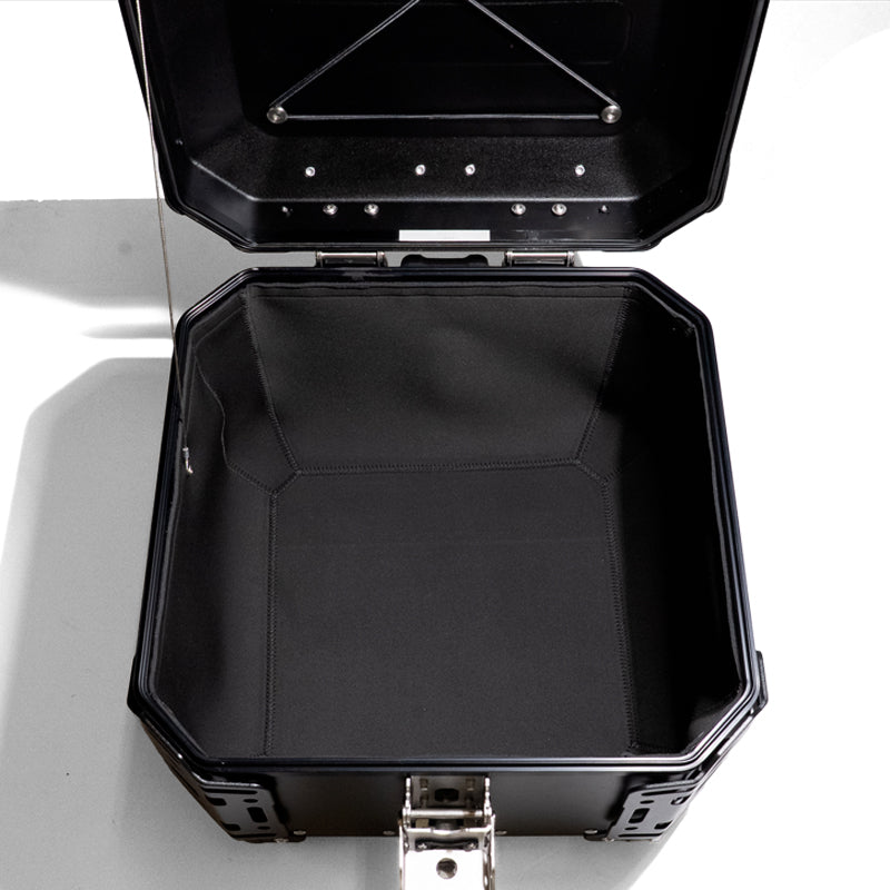 BMW F 450 GS [2026-] - Neopren-Futter Aluminiumtaschen Atlas 48L + 41L Auspuffseiten + Neopren-Futter Atlas 44L-Topcase