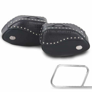 Bolsa de moto [Hepco & Becker] - alforjas Negro marfil - soporte para alforjas tubular