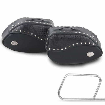 Bolsa de moto [Hepco & Becker] - alforjas Negro marfil - soporte para alforjas tubular