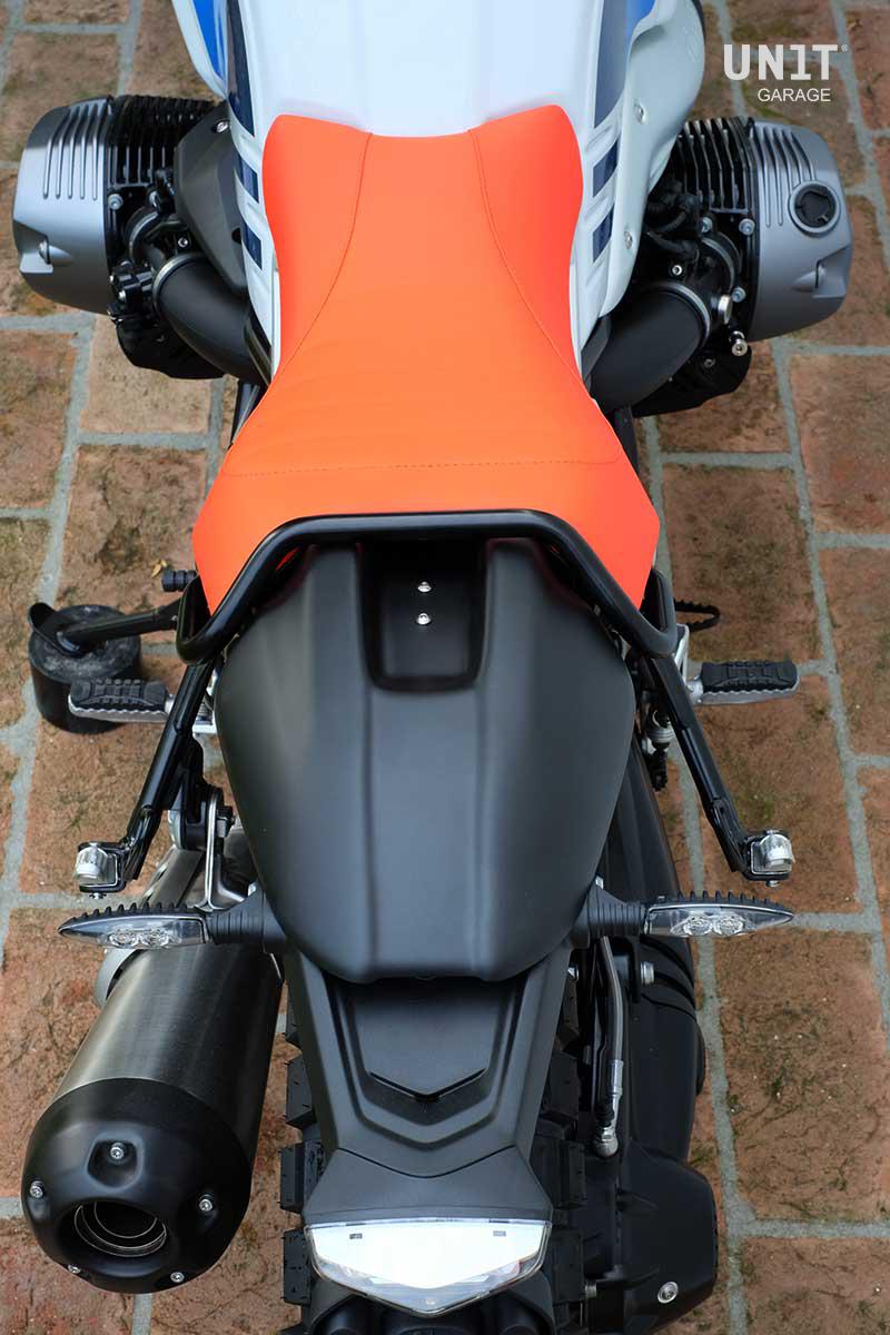 BMW R nineT 1200 Urban G/S (hoher Auspuff) [2017-2023] - Einzelsitzbank orange in sky