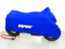 [WRS] - Motorradabdeckung mit weißem Logo – Ansicht 1