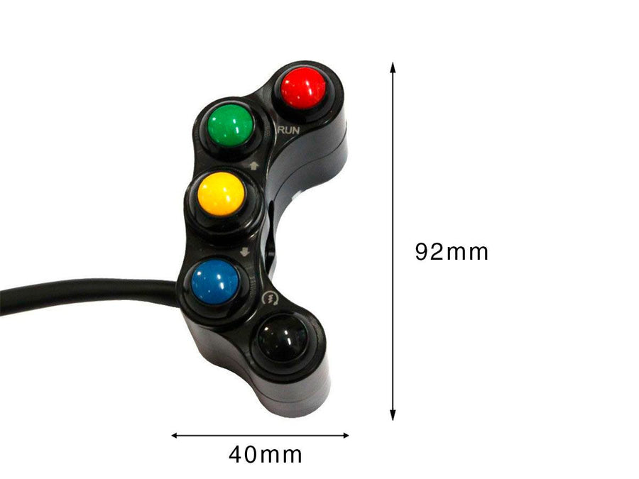 YAMAHA YZF R 1 [2015-2019] - Centralita de interruptores Racing izquierda, 5 botones - vista 2